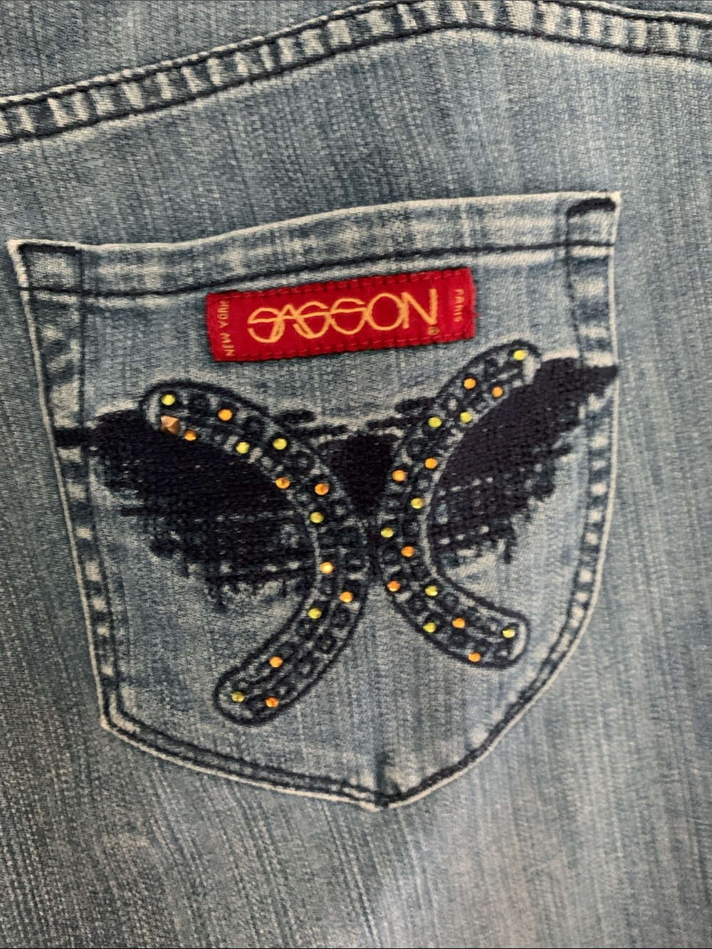 Vintage Vidal Sasson Boot Cut Ooh La La Jeans- 70’s/80’s- 36” Waist x 29” inseam